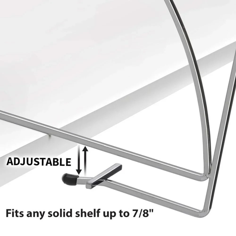 LYNK Shelf Dividers for Linen Closet, Kitchen / Chrome-Plated Steel - Brand New